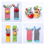 4pcs Infant Baby Wrist Rattle and Foot Socks-Elite Outlet Store