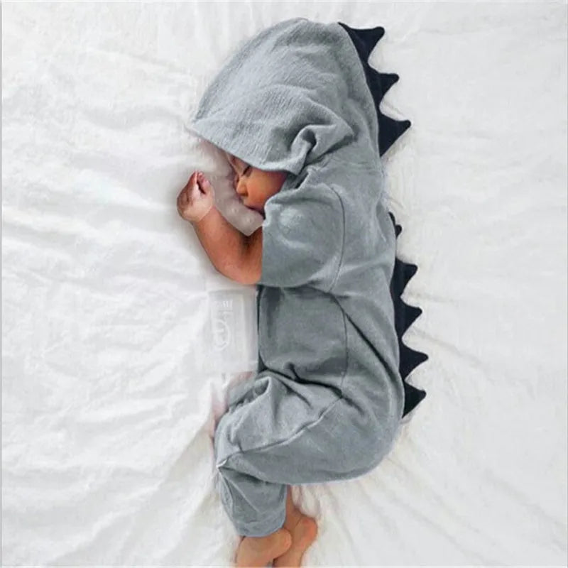 KQ Dinosaur Hooded Kanga Jumpsuit buying 0-3M