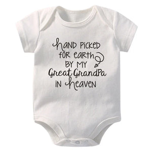 Newborn Baby Rompers Great Grandpa In Heaven