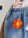 Baby Girl Toddler Embroidery Flower Clothes Set
