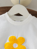 Baby Girl Toddler Embroidery Flower Clothes Set