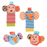 4pcs Infant Baby Wrist Rattle and Foot Socks-Elite Outlet Store