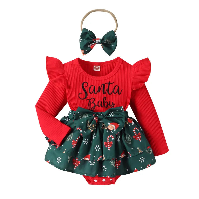 Newborn Baby Girls Christmas Outfits