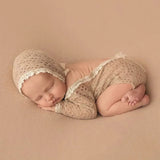 Newborn Photography Lace Romper & Hat