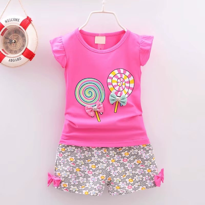 Baby Girls Lollipop Summer Clothing Set
