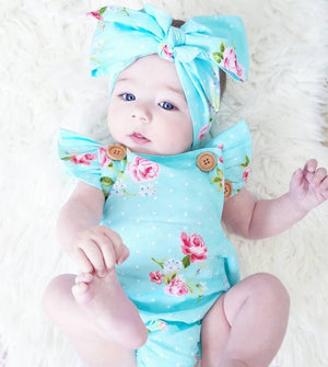 Baby Girl Flower Rompers  0-18 M-Elite Outlet Store