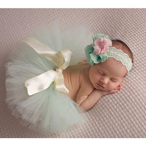 Baby Clothes - Newborn Baby Tutu Skirt Costume With Headband