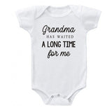 Grandma Waited A Long Time for Me Baby Bodysuits 0-24 Months