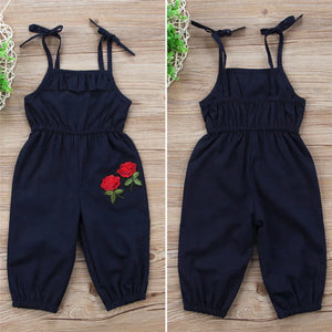 Adorable Baby Girl Toddler Kids Floral Jumpsuit