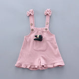 Baby Girls Striped T-shirt Jumpsuit Suit