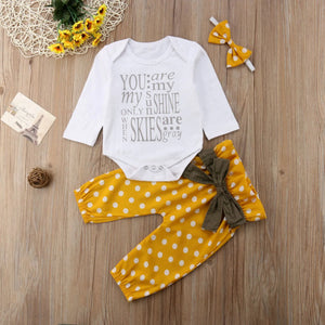 Baby Girls You Are My Sunshine Clothes Set