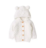 Infant Baby Girls Boys Warm Knit Hooded Coats