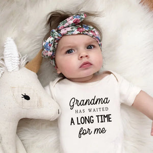 Grandma Waited A Long Time for Me Baby Bodysuits 0-24 Months