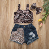 Baby Girls Leopard Clothes Set 0-3T