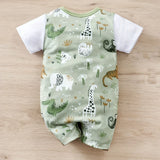 Newborn Baby Boys Zoo Bodysuit