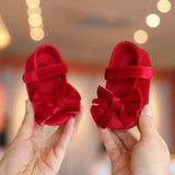 Cute Anti-Slip Soft Sole Hook First Walkers