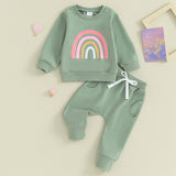 Newborn Toddler Baby Rainbow Outfits
