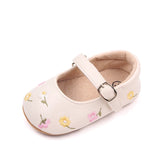 Baby Girls Embroidery Flower Shoes