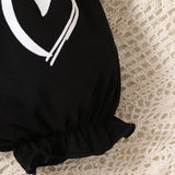 baby girl toddler's summer pink and black clothes set