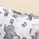 Baby Girl Cute Elephant Bodysuit + Headband-Elite Outlet Store