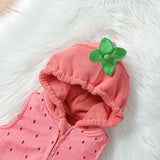 Baby Strawberry Costume Rompers Set