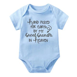 Newborn Baby Rompers Great Grandpa In Heaven