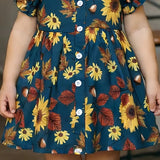Baby Girls Sunflower Summer Dress