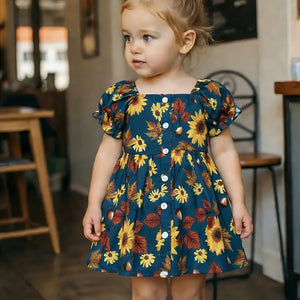 Baby Girls Sunflower Summer Dress