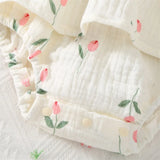 Baby Girl Cotton Romper Dress Hat Set