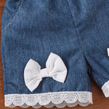 Baby Girl Toddler Ruffle Bow Clothes Set