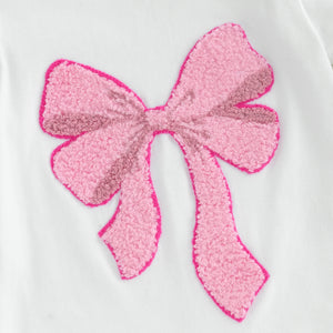 Baby Girls Bow Embroidery Clothes Set