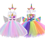 Baby Girls Rainbow Unicorn Tutu Dresses