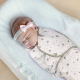 Newborn Baby Cotton Swaddle Hat Set