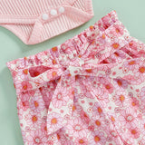 Baby Girl Long Sleeve Floral Clothes Set