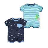 2Pcs Baby Summer Rompers Sets 0-24M