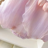 Pink and Purple baby girls summer tulip dress