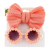 Daisy Flower Sunglasses Baby Headband Set