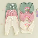 Newborn Toddler Baby Rainbow Outfits