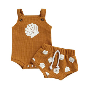 Baby Girls Boys Summer Tops and Shorts Set