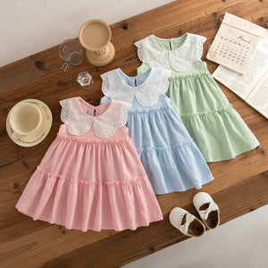 Baby Girl Toddler Summer Cotton Beach Dresses