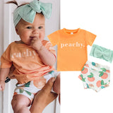 3pcs Baby Girls Cute Clothes Set