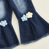 Toddler Girl Crochet Flower Fall Outfits
