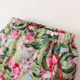 Baby Girl Puff Sleeve Flowers Clothes Set