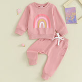 Newborn Toddler Baby Rainbow Outfits