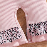 Newborn Baby Girl Leopard Clothes Set