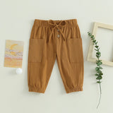 Baby Toddler Boys Girls Cotton Linen Pants