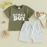 Mama's Boy Toddler Baby Boys Clothes Set