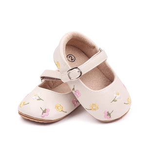 Baby Girls Embroidery Flower Shoes