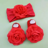 Newborn Baby Socks Headband Set