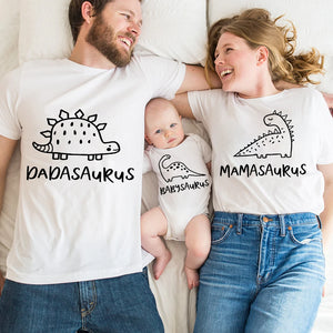 Dinosaur Family Matching Shirts Mommy Daddy Shirt Baby Bodysuits